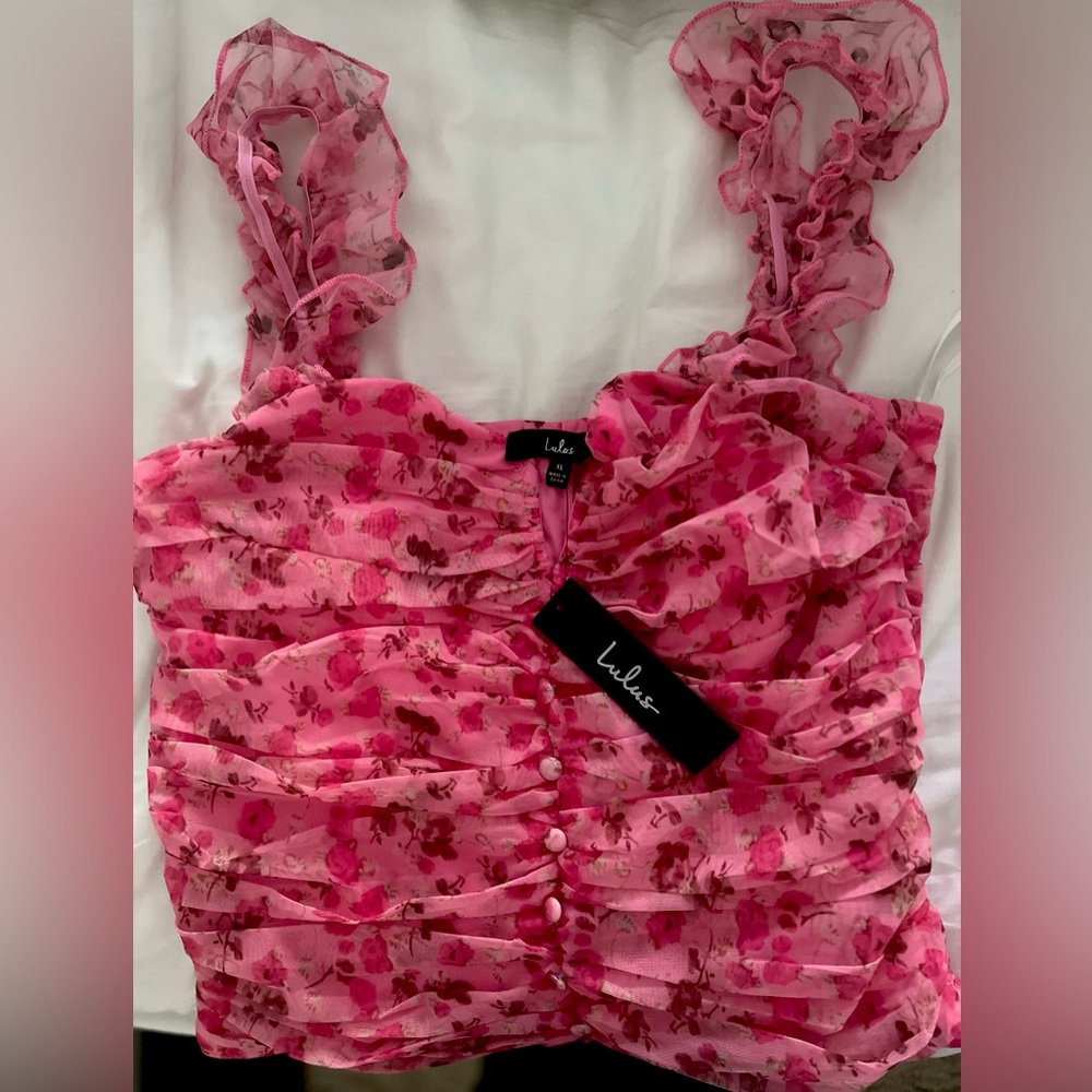 Lulus pink top- new with tags